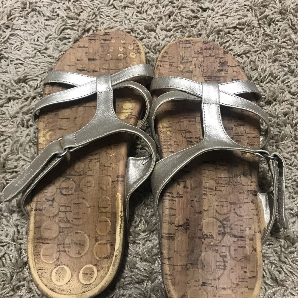 Gold Orthaheel sandals